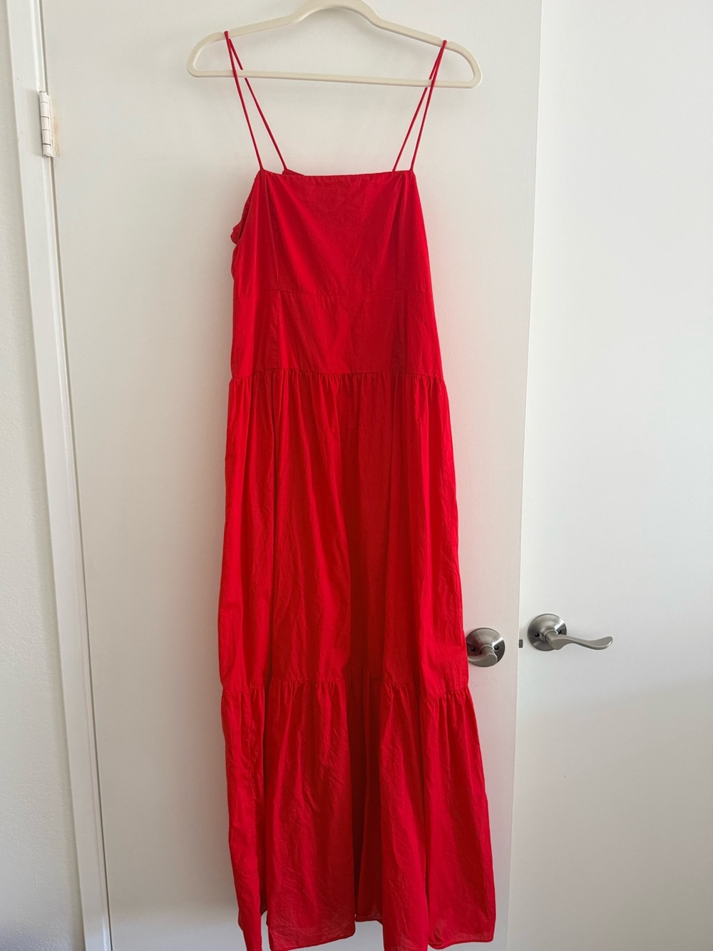 Playa Lucila Red Spaghetti-Strap Maxi Dress